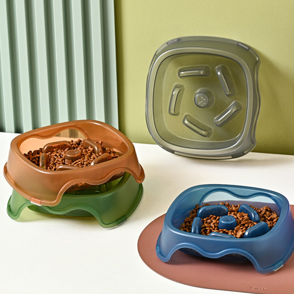 Plastic feeder for small dogs