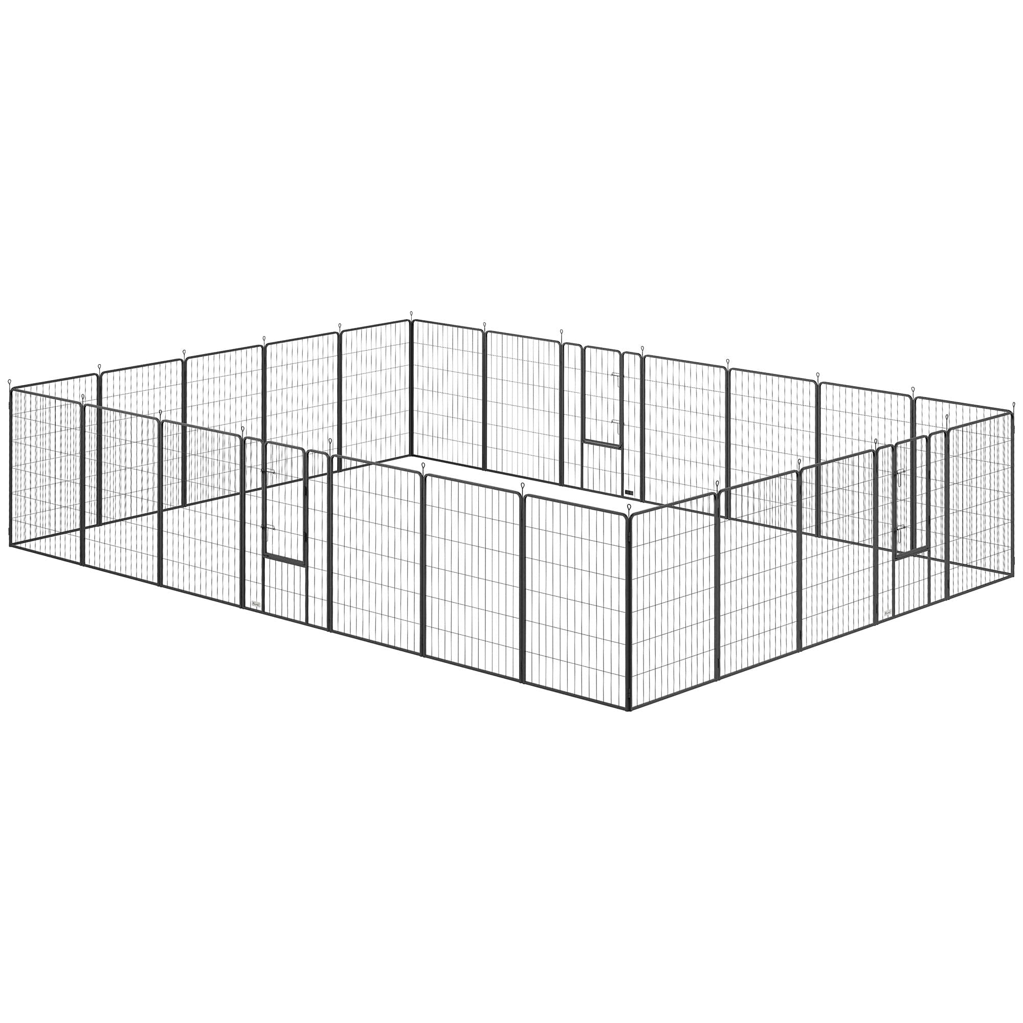 Dog Playpen For Indoor Outdoor, 24 Panels
