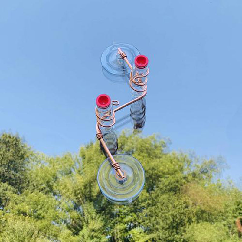 Garden bird feeder supplies, hummingbird feeder and waterer with suction cup.