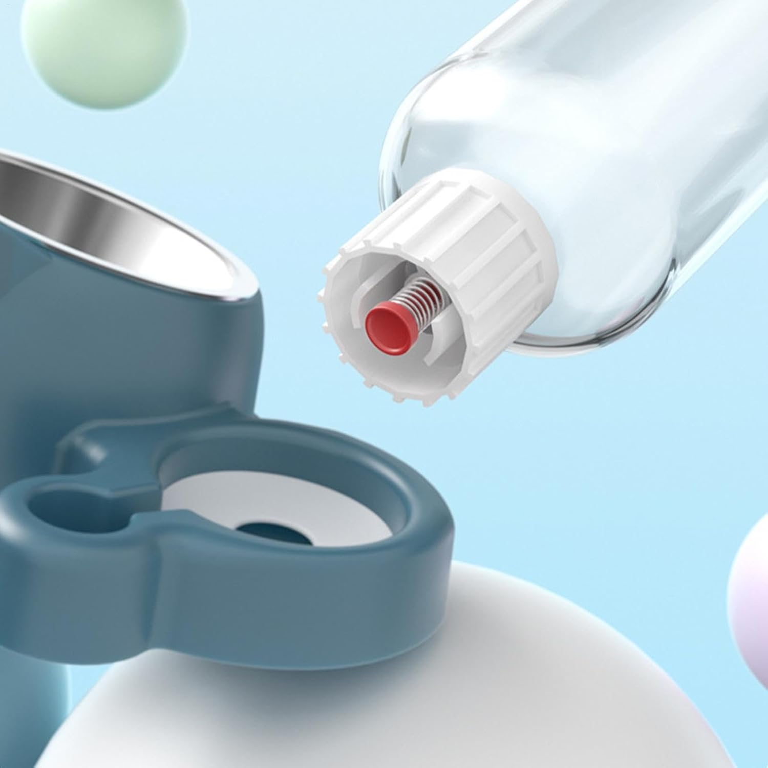 Feeder and water dispenser set for cats and dogs