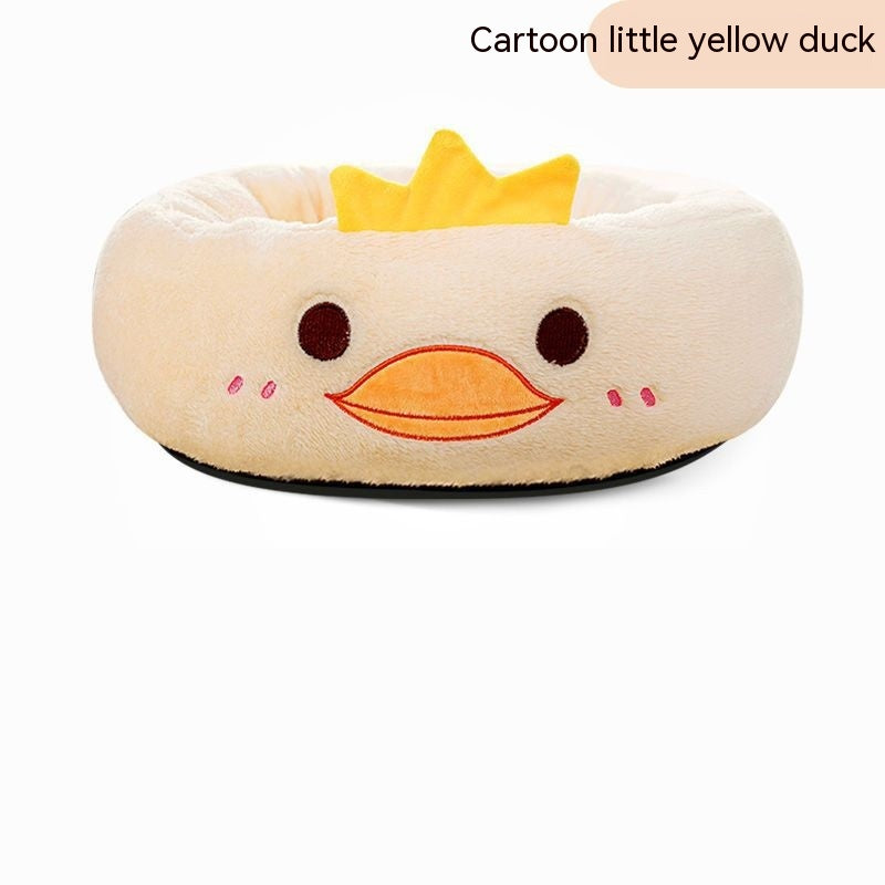 Cartoon Embroidery Four Seasons Universal Winter Warm Pet Bed