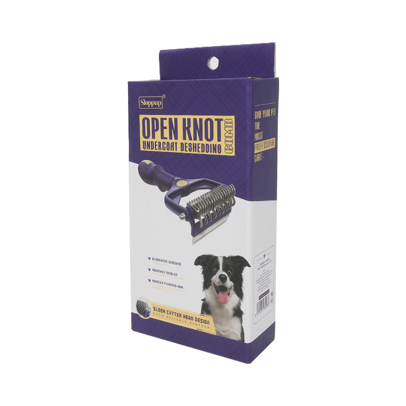 Multifunctional comb for untangling knots in dogs and cats