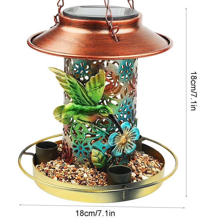 Solar bird feeder